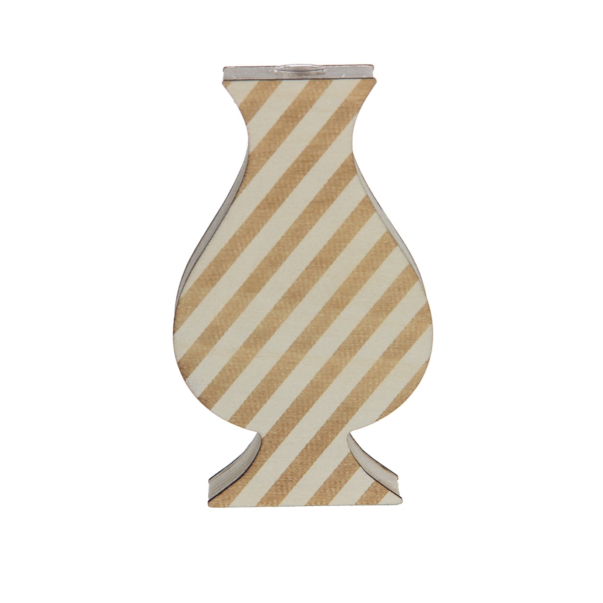Jonathan Adler x Michaels 5" Striped Urn DIY Wood Vase